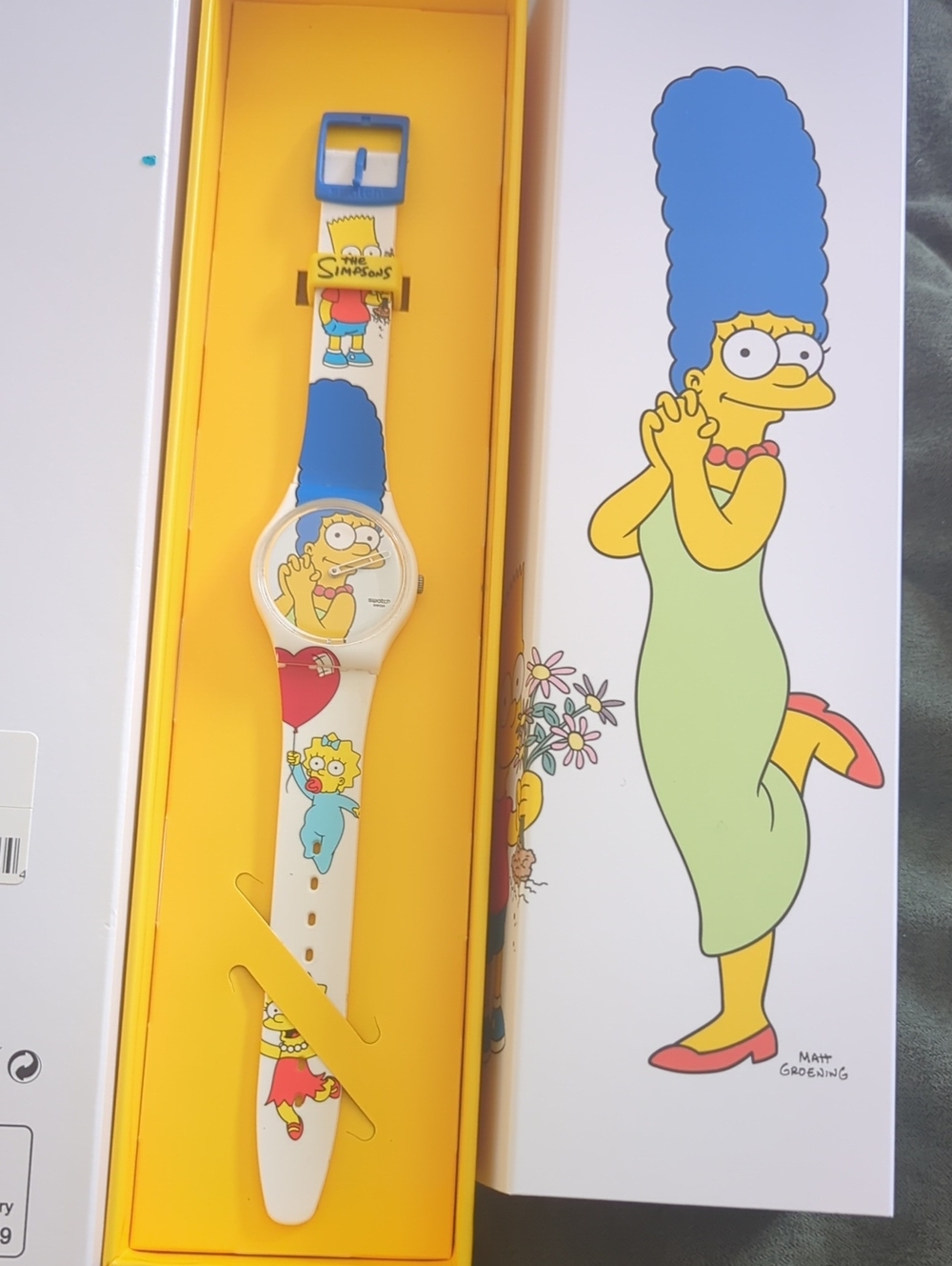 The Simpsons Marge Blue & White Character Watch - Officially Licensed